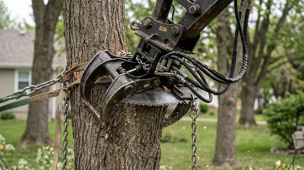 Crane Assisted Tree Removal